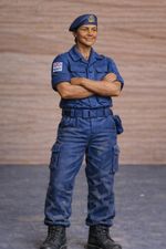 N30 Female Royal Navy Crew Figure – Unpainted Multi-Scale Model