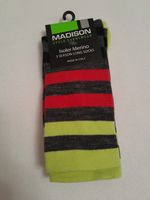 Madison Cycling Road Bike Gravel MTB Isoler Merino Wool Socks, Yellow, Small