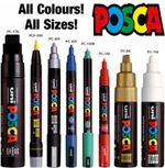 Uni Posca Paint Marker Art Pens - Waterproof Paint Pens - All Sizes and Colours