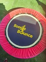 Boogie Bounce Fitness Trampoline Rebounder with Padding & Foam Sleeves Red/Black