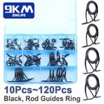 Fishing Rod Guides Stainless Steel Tips Top Eye Rings Repair Kit Accessories Set