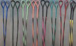 Mandarin duck black hunter   -------  Twin colour candy stripe bow string