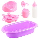 Toy Accessories & Care Dolls Bath and Feeding Play Set for Baby Doll BiBi Doll
