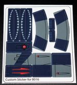 Custom Decal for 8016 Replacement Sticker Sheet