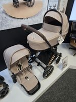 Cybex Priam Stroller And Carrycot - Rose Gold / Cozy Beige
