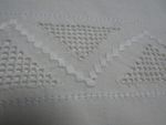 Large Antique Fine Linen Top  Bed Sheet  Lefkara Embroidery Crochet  86" x 101"