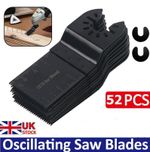 52PCS Oscillating Multi Tool Blades Saw Blade Wood Metal Cutter for Dewalt Fein