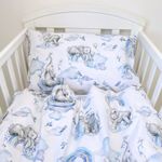 Watercolour Elephant & Rainbow Baby Bedding Set – cot , cot bed Boys’ Nursery