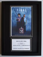 2025 FA Cup Final A4 Photo Match Programme Display Football Crystal Palace Gift