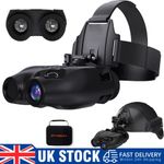 Head Mounted Night Vision Goggles 5X Digital Zoom Binoculars IR Infrared Hunting