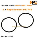 Part No. 013743  2x Replacement O-Ring For Paslode IM360i / IM90i / PPN35i    02