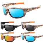 Wrap Around Polarized Sunglasses Safety Glasses Anti Glare UV Protective Eyewear