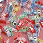 100 pcs Sewing Clips For Fabric Craft Quilting Knitting Crochet Multicolored
