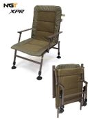 NGT XPR Carp Fishing Chair With Arm Rests Mud Feet Folding Camping Caravan Chair