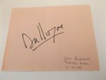 6" x 4.5" AUTOGRAPH BOOK PAGE SIGNED BY DIRK BOGARDE - FILM ACTOR