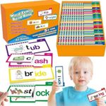 30 Read and Rhyme Flip Books, Word Family Build Book Word Family Flash Cards ABC