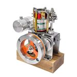 16CC Vertical Engine Model Transparent Cylinder Metal Single Cylinder 4 Stroke