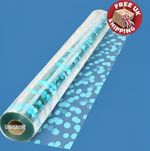 Blue Dots Cellophane Gift Wrap Baby Shower Birthday Fathers Day Hamper Film