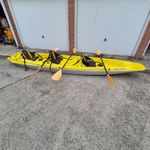 BIC SPORT KALAO - Hard to find 3 person Family Sit On Kayak with Paddles & Seats
