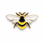 Small Bumble Bee Enamel Pin Badge Worker Bee Brooch Jewellery Gift