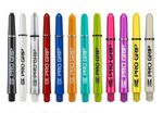 Target Pro Grip Dart Shafts Stems with Locking Rings, All Colours, All Lengths