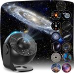 Galaxy Planetarium Rotating Starry Night Light Projector With 12 Film Discs