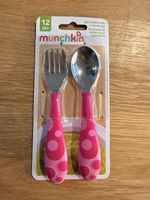 Munchkin Baby Fork and Spoon Cutlery Set Toddler Food Feeding 12m+