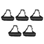 Adjustable Waterproof Sports Waist Pack Black Reflective Running Fitness Belt