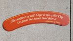Large Hot Dog Weiner Max & Erma's Restaurant Sign Wooden Vintage Old Oscar Mayer