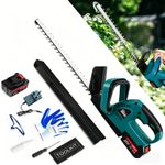 2x Batteries Cordless Hedge Trimmer 21V Fast Charger Battery Electric Charger
