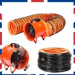 Portable300mm Dust Extraction Fan High Airflow for Garage Constructionw/10m duct