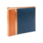Kenro Grace Classic Blue Faux Leather Memo Photo Album Sizes 6x4" - 7x5"