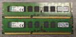 16GB (2x8GB) Kingston UDIMM KVR16E11/8 PC3-12800E 1600MHz DDR3 ECC Server Memory