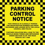 No Bad Parking Sign Ticket Notice Private Area Stickers Hard To Remove DETERRENT