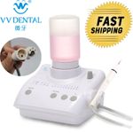 Dental Ultrasonic Piezo Scaler LED Handpiece w/ Tips Fit EMS Woodpecker Portable