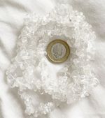 A Strand Of Clear Quartz Crystal Nugget  Beads