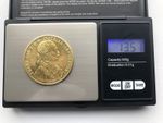 1879 4 Ducat Austria Repro Coin Gold Plated 40mm Dia. & 13.51 Grams
