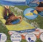 New! Dunlop Water Slide 4.9m Kids Garden Slip Slide Outdoor Summer With Anchors 