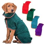Dogs Drying Coat Robe Bath Shower Wrap Pyjamas Towel Bathrobe Pet