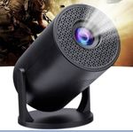 Rotundity Mini Projector Wi-Fi 1080p FHD TFT LCD Portable w/ Speakers Black