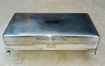 Vintage Silver Plate Cigarette Box By John Lunn of Belfast.