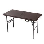 NEW! 4ft 1.2m Folding Heavy Duty Outdoor Rattan Trestle Party Garden Table