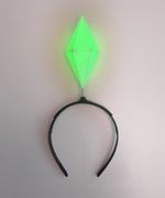 Green Sims Plumbob Headband LED Diamond Halloween Fancy Dress Costume Gamer
