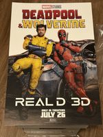Deadpool Wolverine (2024) 17x11 Real D 3D Original Movie Poster Not Reproduction