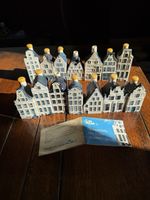 Bols Amsterdam Ceramic Blue Houses KLM Rare Collection 14 Houses