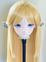 (Cartethyia Free Shipping)crossdressing Full head lockable cosplay kigurumi mask