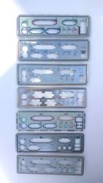 Motherboard ATX IO Shield Backplate 3 Horizontal Audio Ports USB Ports Far Right