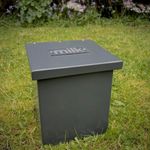 Steel Anthracite Grey Milk Box Wall Mount Made O' Metal Outdoor Protection