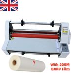 New Quality 13" V350 Laminating Machine Four Rollers Cold Hot Roll Laminator UK