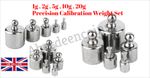 1g 2g 5g 10g 20g Precision Calibration Weight Set Scale Balance Test Jewellery